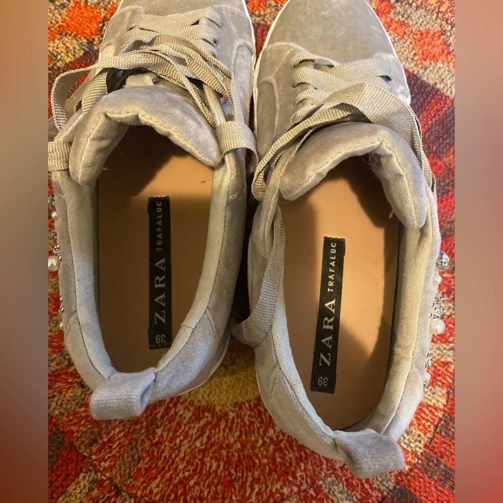 Zara Trafaluc Gray shoes - Picture 4 of 10